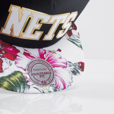 Mitchell & Ness cap snapback Brooklyn Nets black Tropical Team Colour Visor Sonic EU663