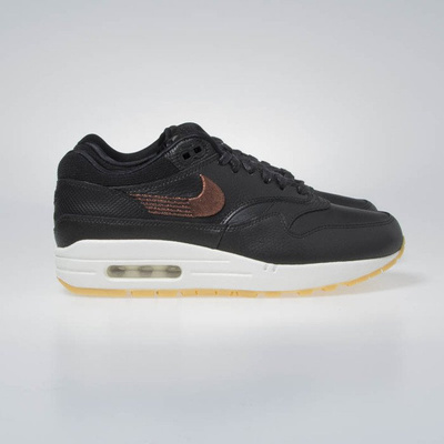 Buty Sneakers WMNS Nike Air Max 1 PRM black/black-gum yellow (454746-020)