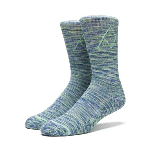 Skarpety HUF Triple Tri Melange Crew Socks blue