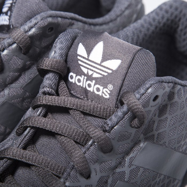 Sneakers buty Adidas Originals ZX Flux Techfit shadow black / white (S75488)