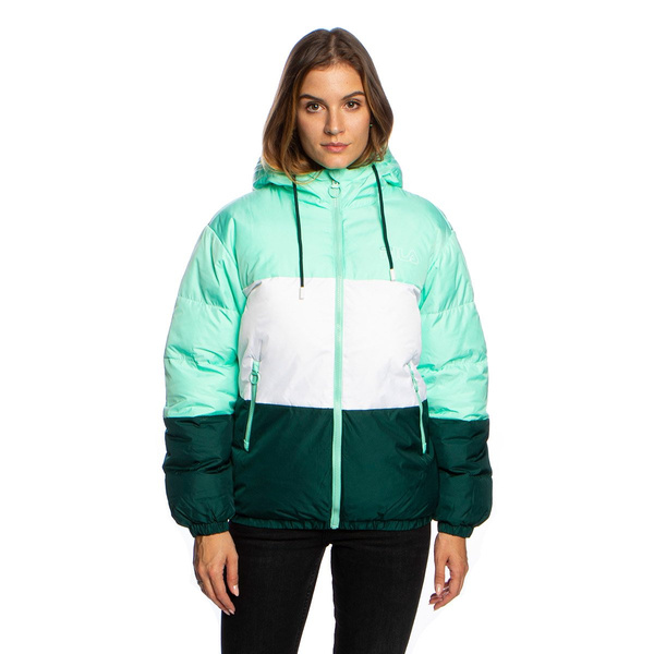 Damska kurtka zimowa Fila Women Lavita Padded Jacket miętowa