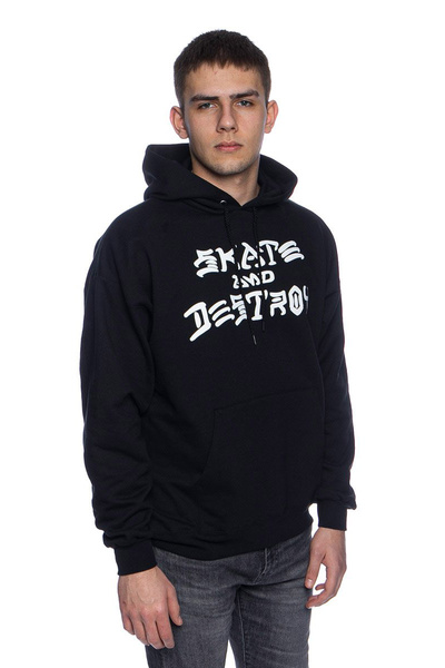 Bluza Thrasher Skate And Destroy Hood czarna