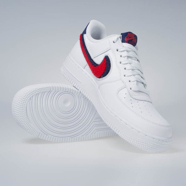 Sneakers buty Nike Air Force 1 '07 LV8 white/university red-blue void (823511-106)