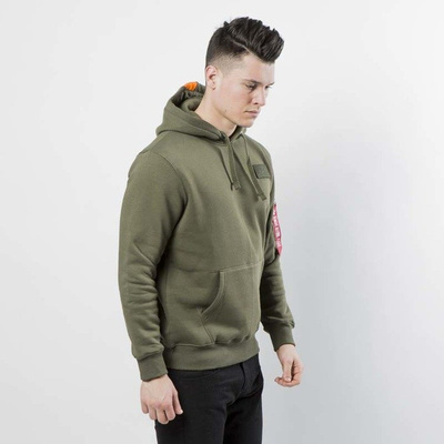 Alpha Industries Red Stripe Hoody dark green 178314/257