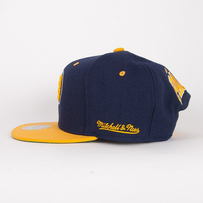 Mitchell & Ness cap snapback Indiana Pacers navy / yelow Flipside 