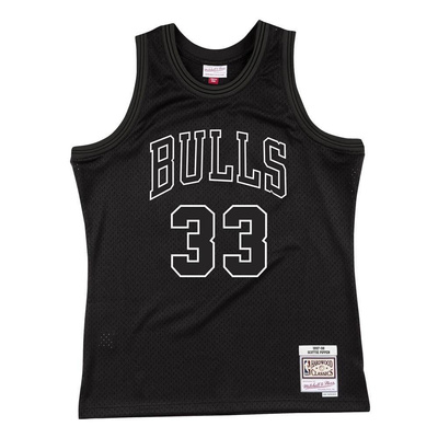 Koszulka Mitchell & Ness Chicago Bulls #33 Scottie Pippen White Logo Swingman Jersey czarna