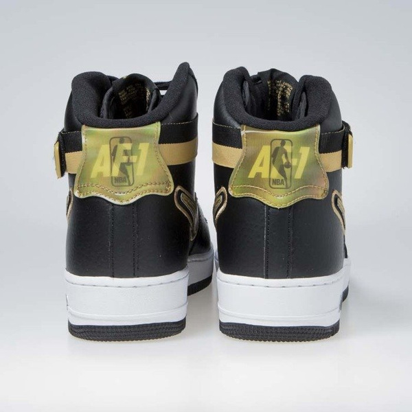 Sneakers buty Nike Air Force 1 High '07 LV8 Sport black/metallic gold-white (AV3938-001)