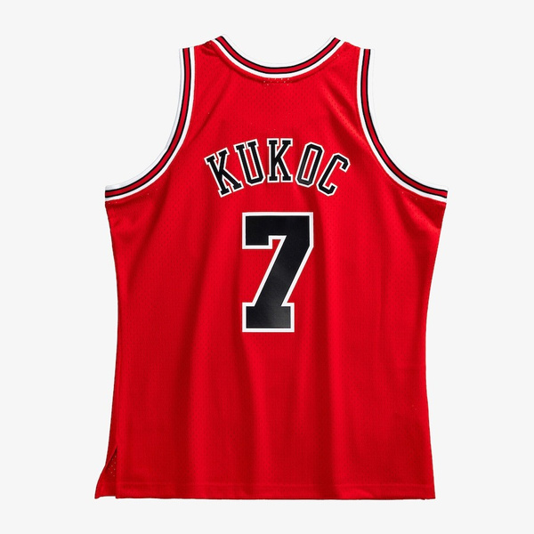 Koszulka Mitchell & Ness Chicago Bulls #7 Toni Kukoc czerwona Swingman Jersey