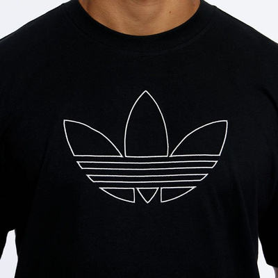 T-shirt Adidas Originals Outline Trefoil Tee black