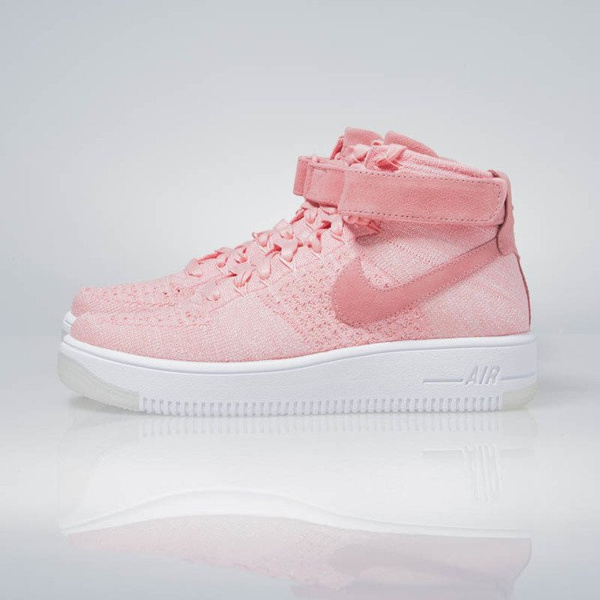 Sneakers buty Nike WMNS Air Force 1 Flyknit bright melon / bright melon 818018-802