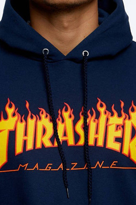 Bluza Thrasher Flame Logo Hoodie niebieska