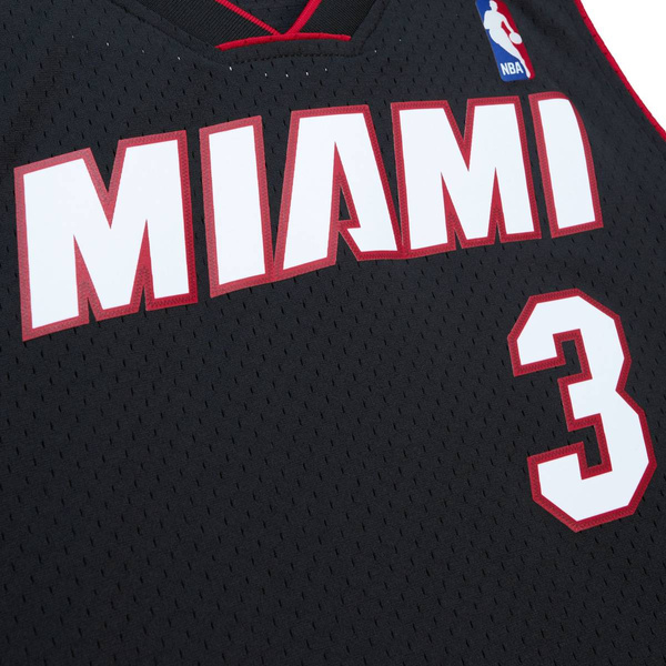 Koszulka Mitchell & Ness Miami Heat #3 Dwayne Wade Swingman Jersey czarna
