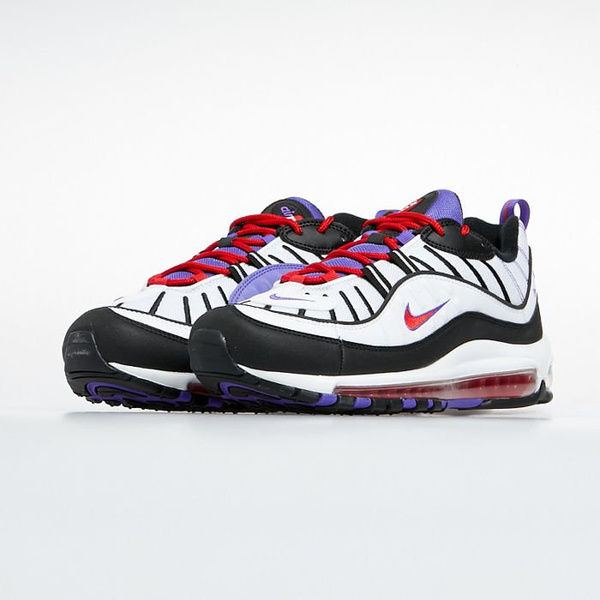 Sneakers buty Nike Air Max 98 white/black-psychic purple (640744-110)