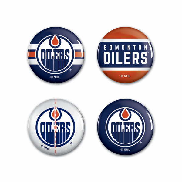WinCraft NHL Button 4 Pack Edmonton Oilers