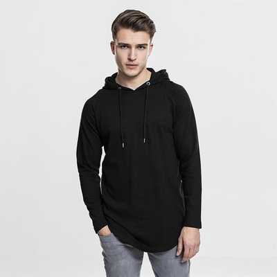 Urban Classics bluza Long Shaped Terry Hoody black TB1779