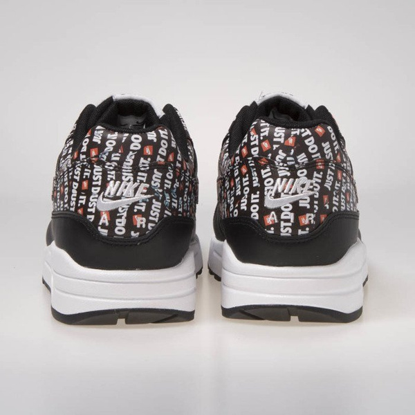 Sneakers buty Nike Air Max 1 Premium black/white-total orange (875844-009)