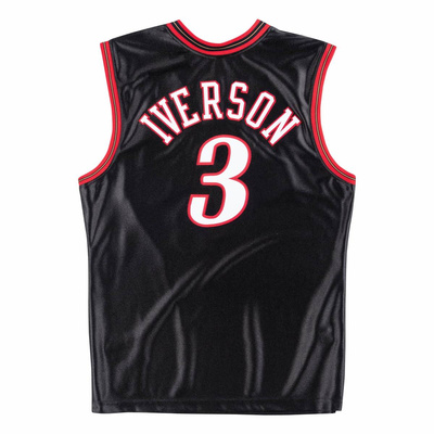 Koszulka Mitchell & Ness Philadelphia 76ers #1 Allen Iverson Authentic Jersey czarna