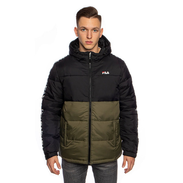 Kurtka zimowa Fila Men Tanner Tape Puffer Jacket czarna