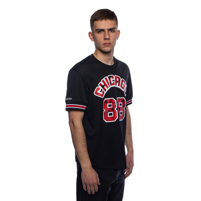 Mitchell & Ness Chicago Bulls All Star black Name & Number Mesh Crewneck 