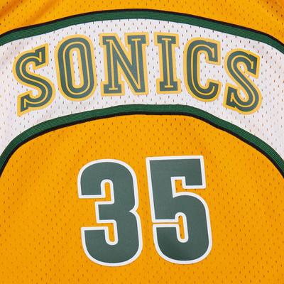 Koszulka Mitchell & Ness Seattle Supersonics #35 Kevin Durant Alternate Jersey yellow