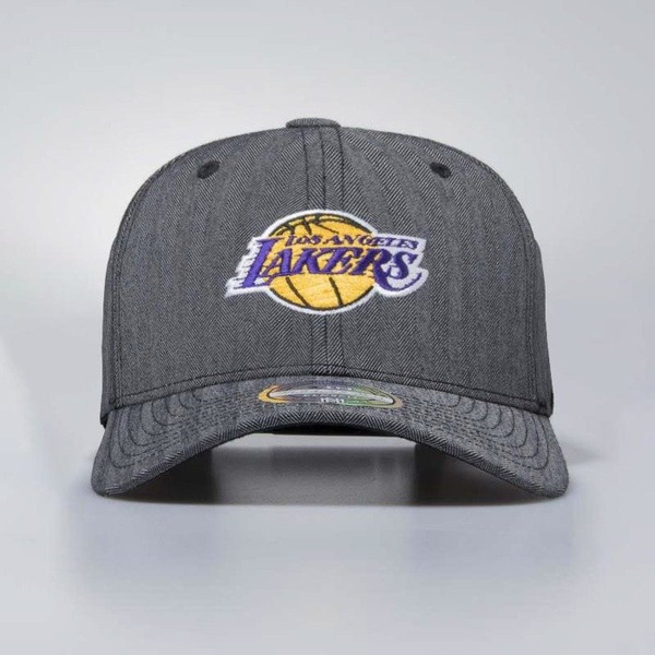Czapka Mitchell & Ness snapback Los Angeles Lakers charcoal Poly Herringbone