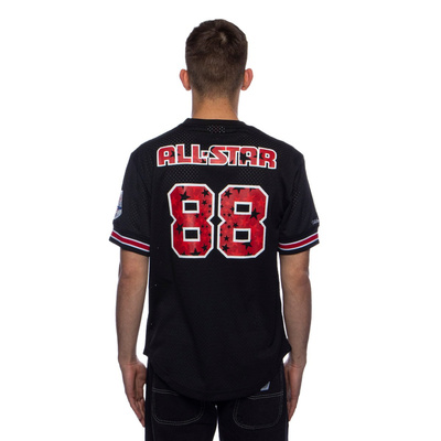 Mitchell & Ness Chicago Bulls All Star black Name & Number Mesh Crewneck 