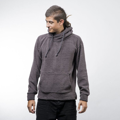 Urban Classics Sherpa High Neck Hoody dark grey (TB1401)