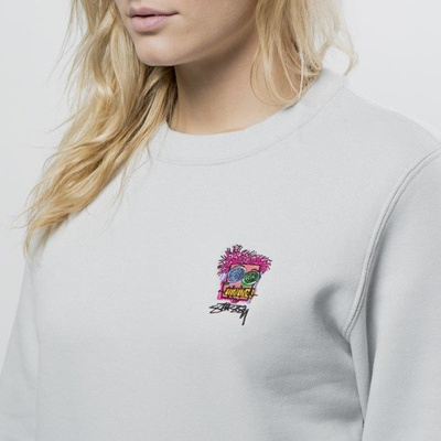 Bluza damska Stussy WMNS sweatshirt Chongo Crew fog