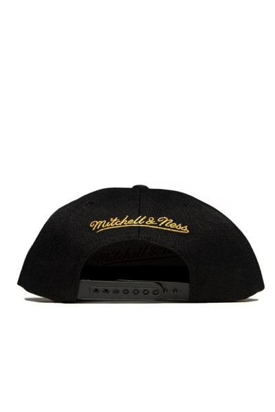 Czapka Mitchell & Ness snapback Chicago Bulls czarna Gold Dip Down Snapback