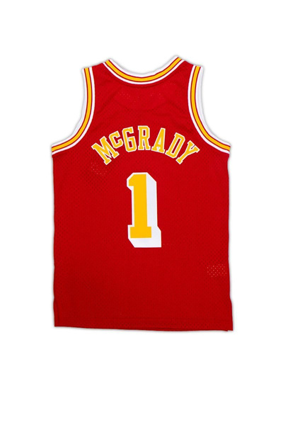 Mitchell & Ness Houston Rockets #1 Tracy McGrady university red Swingman Jersey