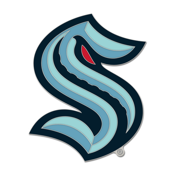 WinCraft NHL Enamel Pin Jewelry Card Seattle Kraken