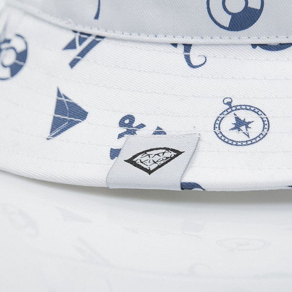 Diamante Wear kapelusz bucket hat Marine white