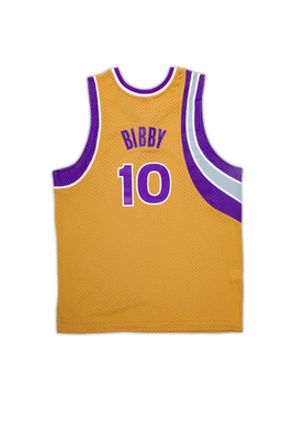 Mitchell & Ness Sacramento Kings #10 Mike Bibby gold Swingman Jersey