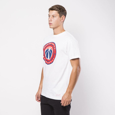 Koszulka Mitchell & Ness Washington Wizards T-shirt white Circle Patch