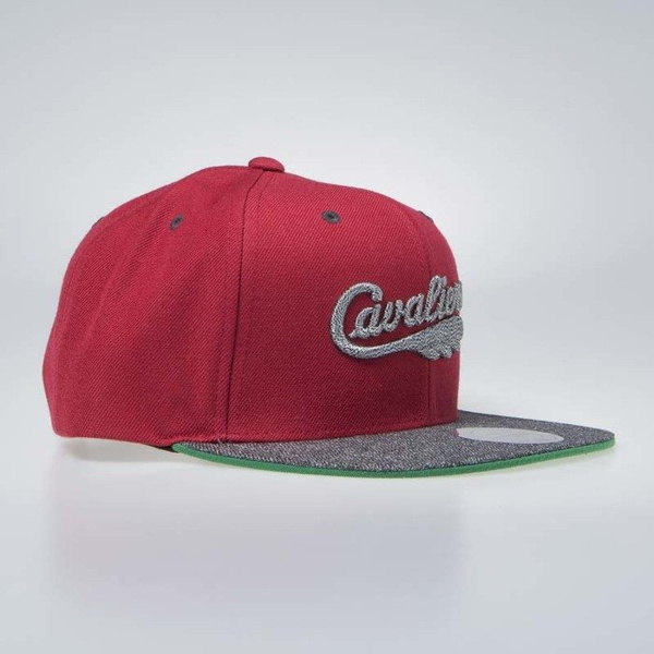 Czapka Mitchell & Ness Cleveland Cavaliers Snapback Cap burgundy / grey Melange Patch