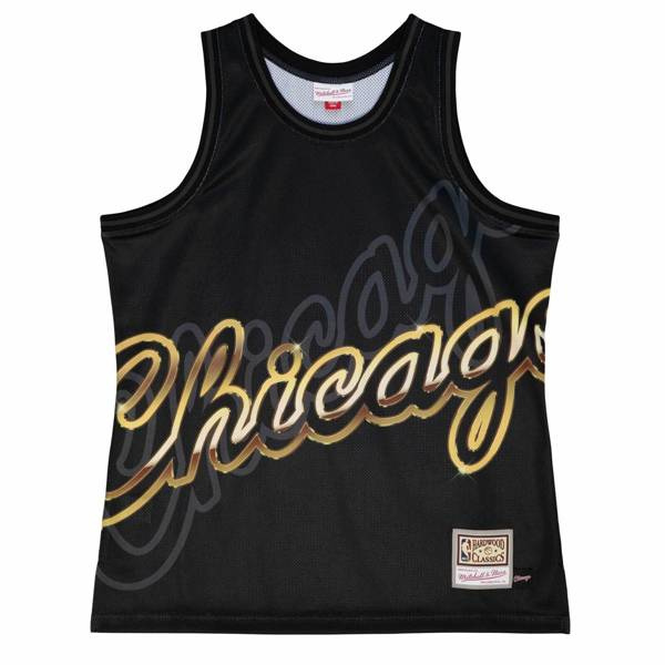 Koszulka Mitchell & Ness Chicago Bulls Big Face 4.0 Fashion Tank czarna