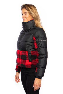Columbia Leadbetter Point Sherpa Hybrid Jacket black/red