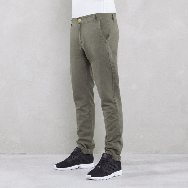 Backyard Cartel spodnie Chinos Back anti fit khaki