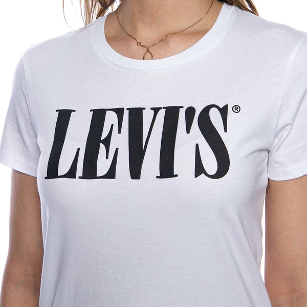Koszulka damska Levi's The Perfect Tee 90s Serif white/black