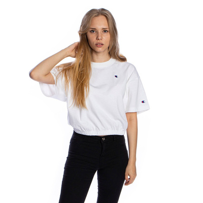 Koszulka damska Champion Crew Neck Cropped T-shirt biała