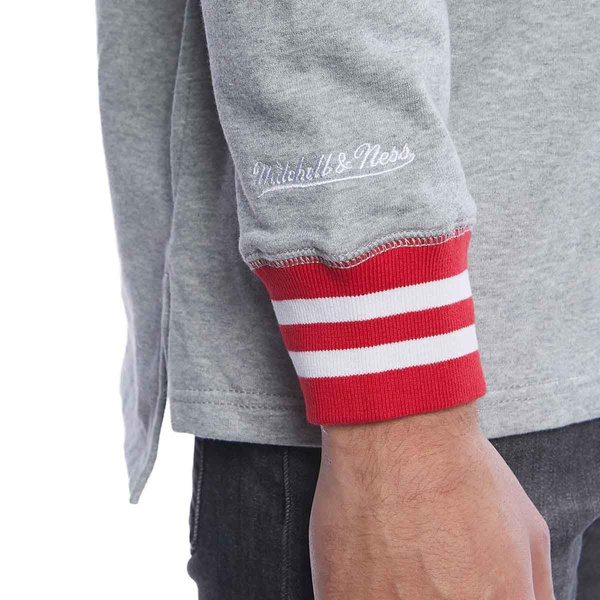 Bluza Mitchell & Ness Houston Rockets Sealed The Victory 1/4 Zip grey heather/red