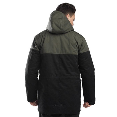 Backyard Cartel jacket Parka Long khaki / black