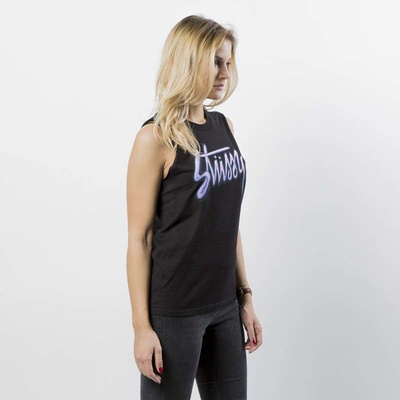 Stussy Tank Top Shadow Script Raw Muscle Tee WMNS black