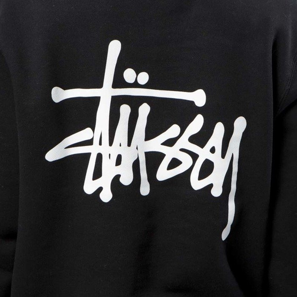 Bluza damska Stussy Sweatshirt Basic Stussy Crew black WMNS
