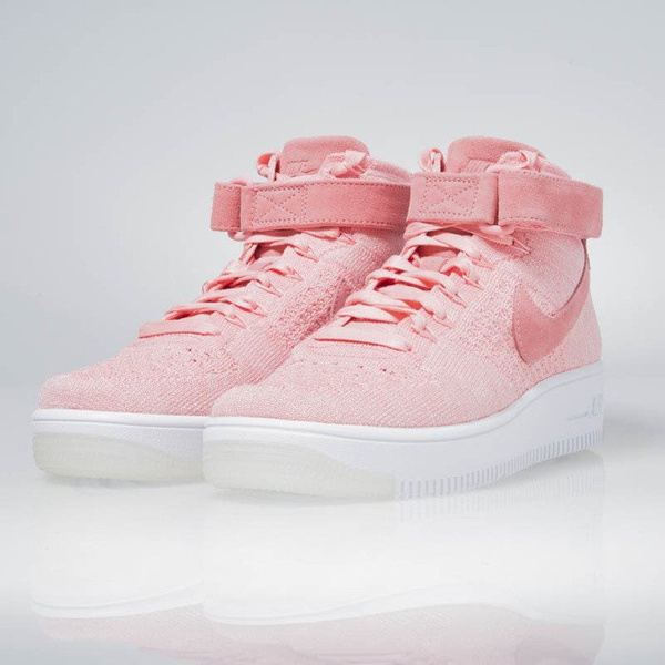 Sneakers buty Nike WMNS Air Force 1 Flyknit bright melon / bright melon 818018-802