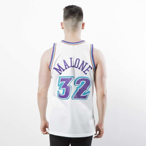 Koszulka Mitchell & Ness Utah Jazz #32 Karl Malone white Swingman Jersey