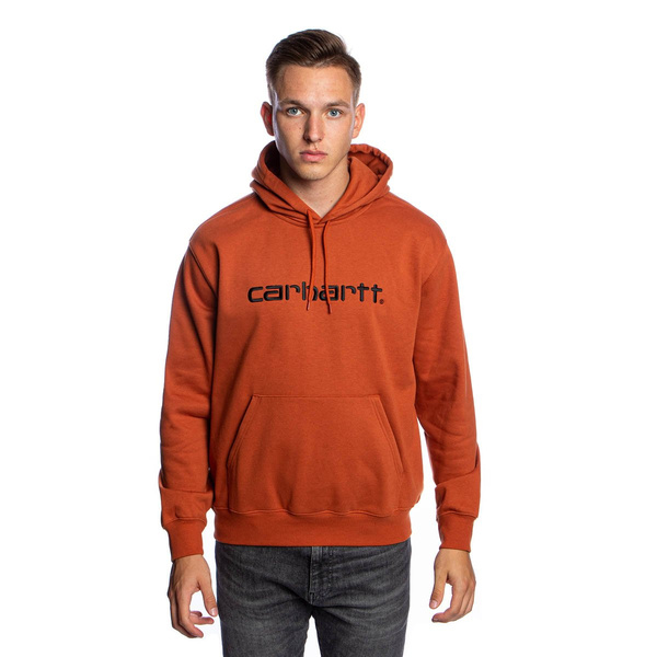 Bluza Carhartt WIP Hooded Carhartt Sweat cynamonowa