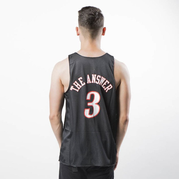 Mitchell & Ness Philadelphia 76ers Allen Iverson black / white Name / Number Reversible Mesh