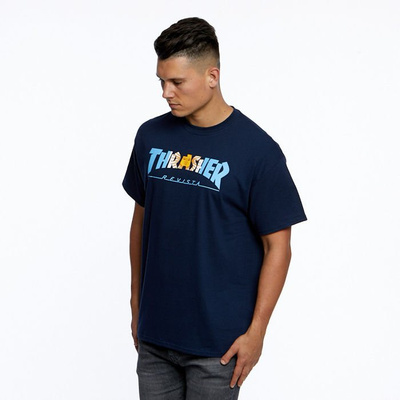 Thrasher Argentina T-shirt navy blue