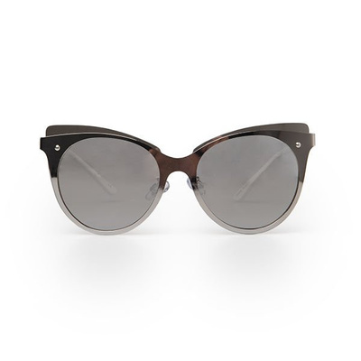 Jeepers Peepers Sunglasses Silver Cat Eye With Mirror Lens (JPAW010)